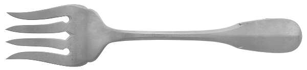 Holbrooke (Stainless, Satin) Medium Solid Cold Meat Serving Fork