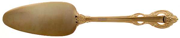 King Arthur Gold (Gold Electroplate, 1988) Solid Pie Server