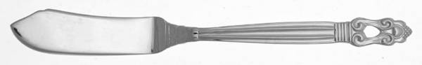 King Gustav (Stainless) Flat Handle Master Butter Knife