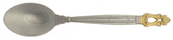 King Gustav-Gold (Stainless, Gold Accent) Teaspoon