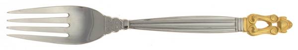 King Gustav-Gold (Stainless, Gold Accent) Individual Salad Fork