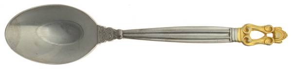 King Gustav-Gold (Stainless, Gold Accent) Place/Oval Soup Spoon
