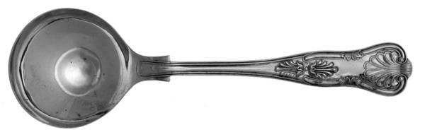 Kings (Silverplate, 1980) Round Bowl Soup Spoon (Gumbo)