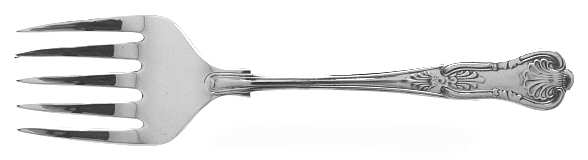 Kings (Silverplate, 1980) Small Solid Fish Serving Fork