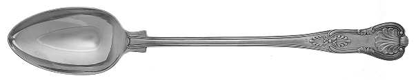 Kings (Silverplate, 1980) Large Solid Dressing Spoon by Towle Silver