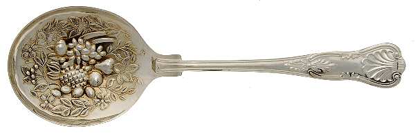 Kings (Silverplate, 1980) Solid Smooth Berry/Casserole Spoon