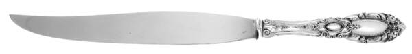 King Richard (Sterling, 1932, No Monos) Small Carving Knife Stainless Blade W/Sterling Gua