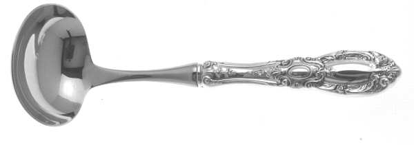 King Richard (Sterling, 1932, No Monos) Hollow Handle Gravy Ladle with Stainless Bowl