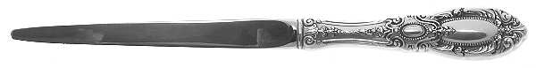 King Richard (Sterling, 1932, No Monos) Letter Opener with Stainless Blade