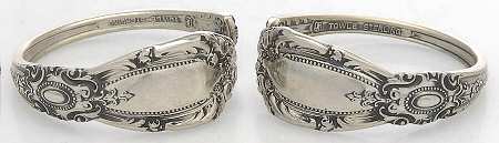 King Richard (Sterling, 1932, No Monos) Napkin Clip-Set of 2