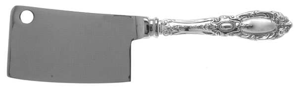 King Richard (Sterling, 1932, No Monos) Cheese Cleaver with Stainless Blade