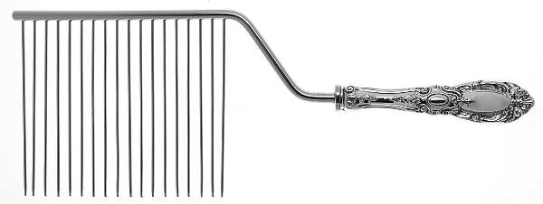 King Richard (Sterling, 1932, No Monos) Cake Breaker with Silverplate Prongs