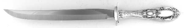 King Richard (Sterling, 1932, No Monos) Large Stainless Blade Roast Carving Knife