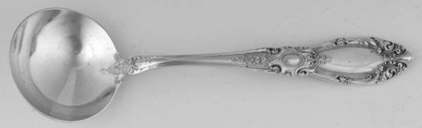 King Richard (Sterling, 1932, No Monos) Round Bowl Soup Spoon (Bouillon)