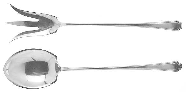 Lady Constance (Sterling, 1922) 2 Pc Large Lettuce Serving Set