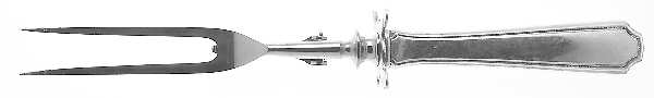 Lady Constance (Sterling, 1922) Large Stainless-Prong Roast Carving Fork