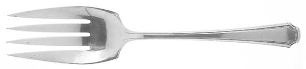 Lady Constance (Sterling, 1922) Large Solid Cold Meat Serving Fork