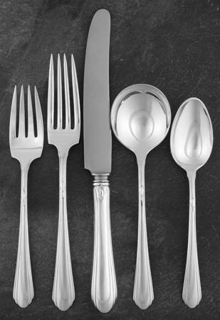 Lady Diana (Sterling, 1928, No Monograms) 5 Piece Place Size Setting