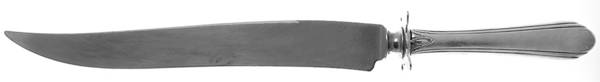 Lady Diana (Sterling, 1928, No Monograms) Large Stainless Blade Roast Carving Knife