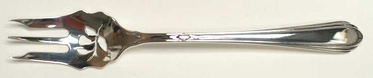 Lady Diana (Sterling, 1928, No Monograms) Pickle Fork Pierced with Short Handle HC