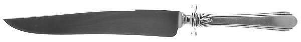 Lady Diana (Sterling, 1928, No Monograms) Large Stainless Blade Roast Carving Knife