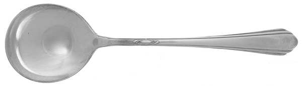 Lady Diana (Sterling, 1928, No Monograms) Round Bowl Soup Spoon (Gumbo)