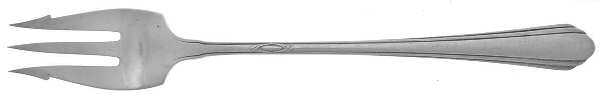 Lady Diana (Sterling, 1928, No Monograms) Short Handle Pickle/Olive Fork