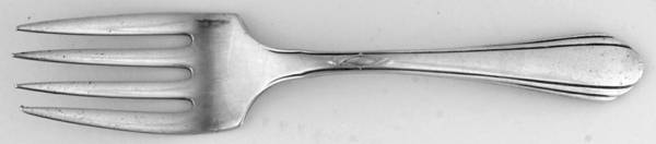 Lady Diana (Sterling, 1928, No Monograms) Baby Fork