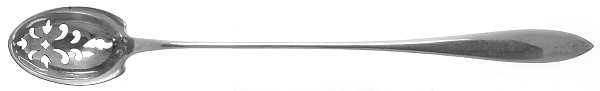 Lafayette (Sterling, 1905, No Monograms) Pierced Bowl Long Handle Olive Spoon