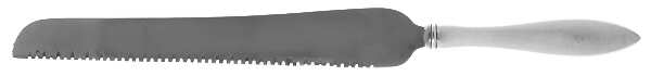 Lafayette (Sterling, 1905, No Monograms) Bread Knife with Stainless Blade