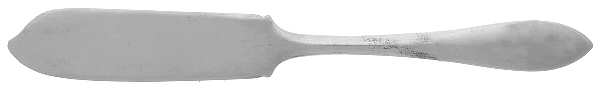 Lafayette (Sterling, 1905, No Monograms) Flat Handle Butter Spreader
