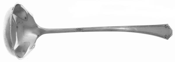 Lady Mary (Sterling, 1917, Monograms) Ladle-Cream/Solid Piece-Small