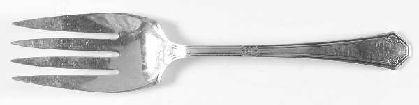 Lady Mary (Sterling, 1917, No Monograms) Solid Salad Serving Fork