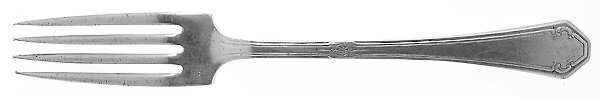 Lady Mary (Sterling, 1917, No Monograms) Solid Youth Tea Fork