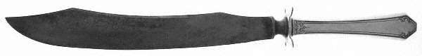 Lady Mary (Sterling, 1917, No Monograms) Large Stainless Blade Roast Carving Knife