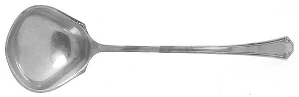 Lady Mary (Sterling, 1917, No Monograms) Solid Piece Cream Ladle