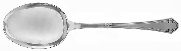 Lady Mary (Sterling, 1917, No Monograms) Solid Serving Spoon