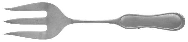 Lariat (Stainless) Medium Solid Cold Meat Serving Fork