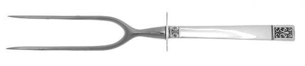 Laureate (Sterling, 1968) Large Stainless-Prong Roast Carving Fork