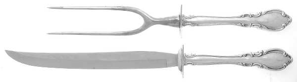 Legato (Sterling, 1962) Large 2-Piece Roast Carving Set w/Stainless Blade