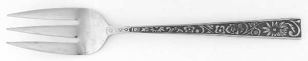 Leaf Velvet (Stainless) Large Solid Cold Meat Serving Fork