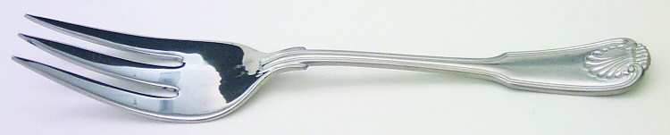 London Shell (Stainless) Medium Solid Cold Meat Serving Fork