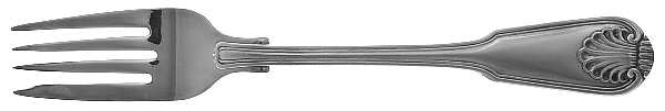 London Shell (Silverplate, Germany Backstamp) Individual Salad Fork by Towle Silver
