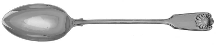 London Shell (Silverplate) Large Solid Dressing Spoon