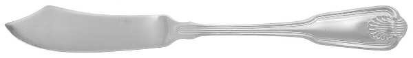 London Shell (Silverplate) Flat Handle Master Butter Knife