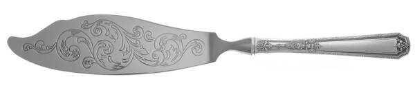 Louis XIV (Sterling, 1924, No Monograms) Fish Serving Knife with Stainless Blade HC