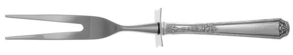 Louis XIV (Sterling, 1924, No Monograms) Carving Fork Small with Stainless Prongs HC