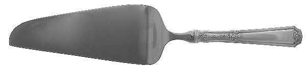 Louis XIV (Sterling, 1924, No Monograms) Pie & Cake Server with Stainless Blade