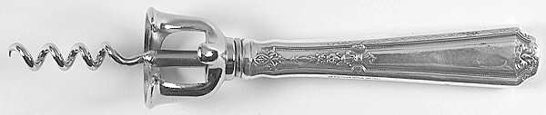 Louis XIV (Sterling, 1924, No Monograms) Corkscrew