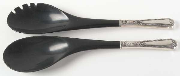 Louis XIV (Sterling, 1924, No Monograms) Plastic Bowl 2-Piece Salad Set